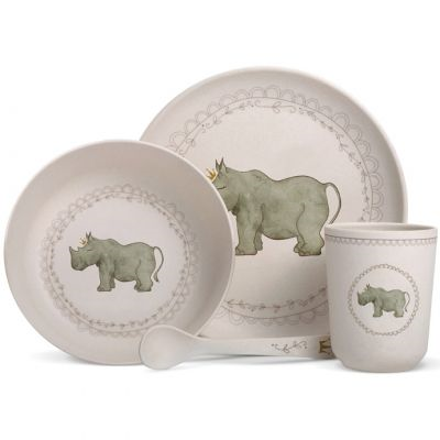 coffret bambou rhinocéros coffret vaisselle en bambou