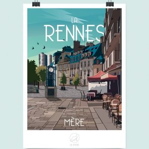 Affiche rennes mère la loutre