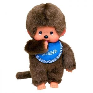 Peluche monchhichi bleu