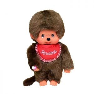 Monchhichi bavoir rouge