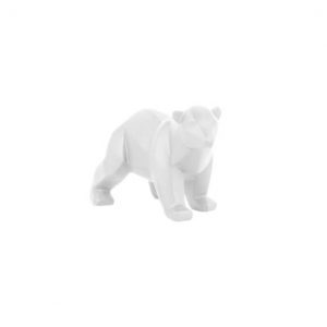 statue origami ours blanc pm