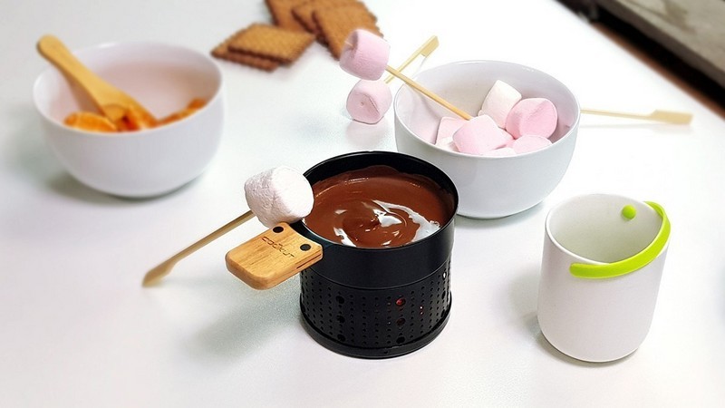 fondue au chocolat à la bougie fondue chocolat au lait