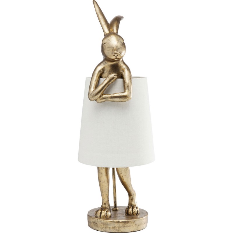 lampe lapin doré lampe de table lapin