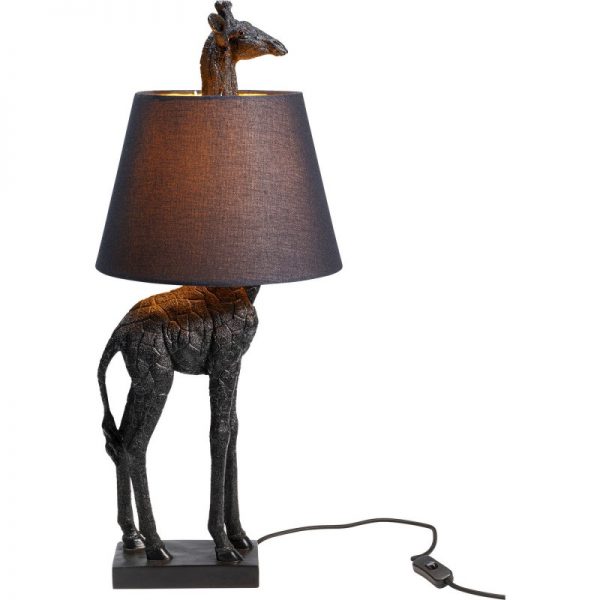 lampe de table girafe noire