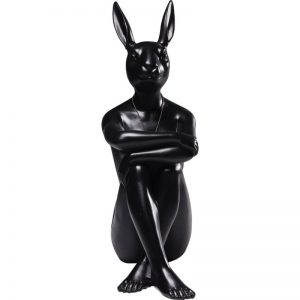 statue lapin gangster noir
