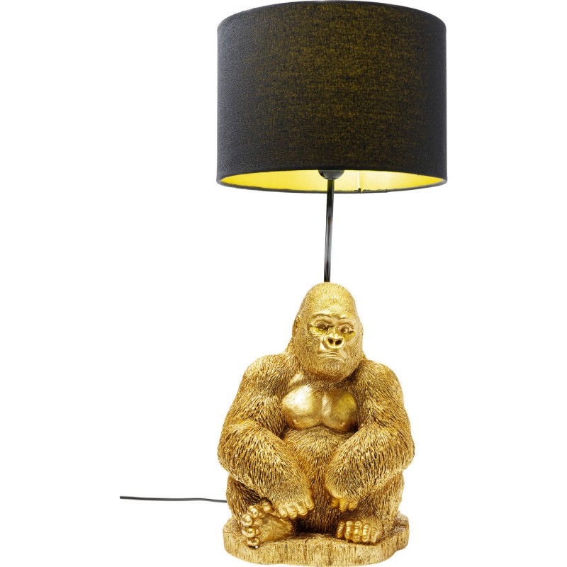 lampe gorile doré lampe à poser gorille