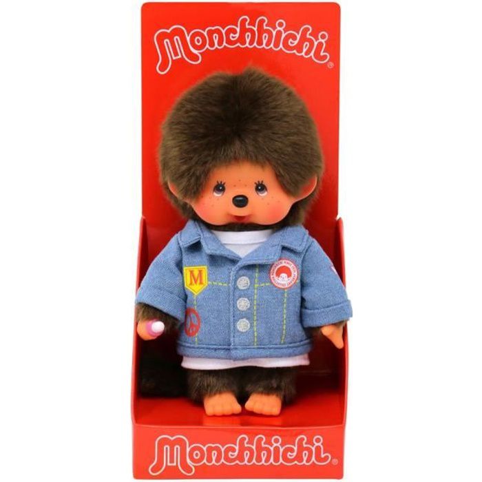 monchhichi veste en jeans monchhichi veste en jeans