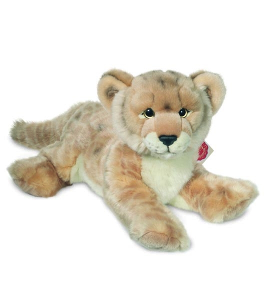 peluche lionne couchée