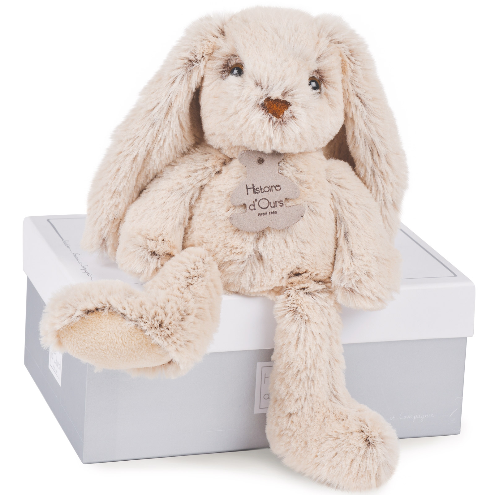 lapin beige 25 cm HO Peluche la^pin beige histoire d'ours