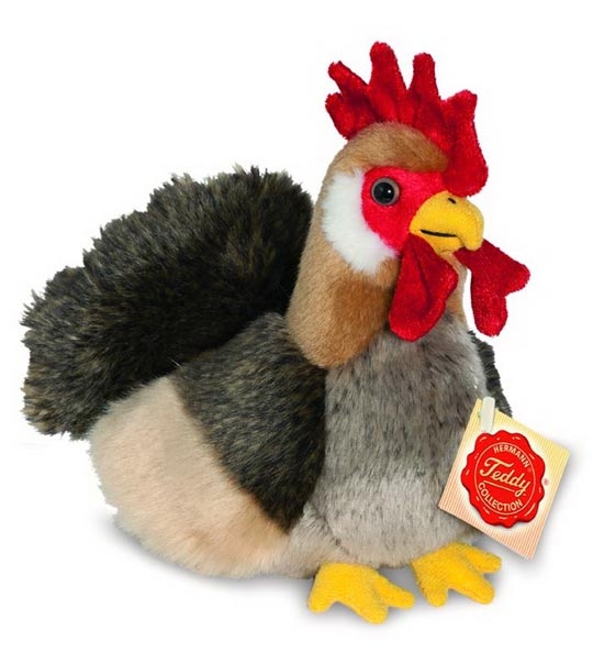 peluche coq teddy hermann