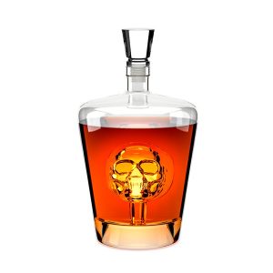 carafe à whisky tête de mort