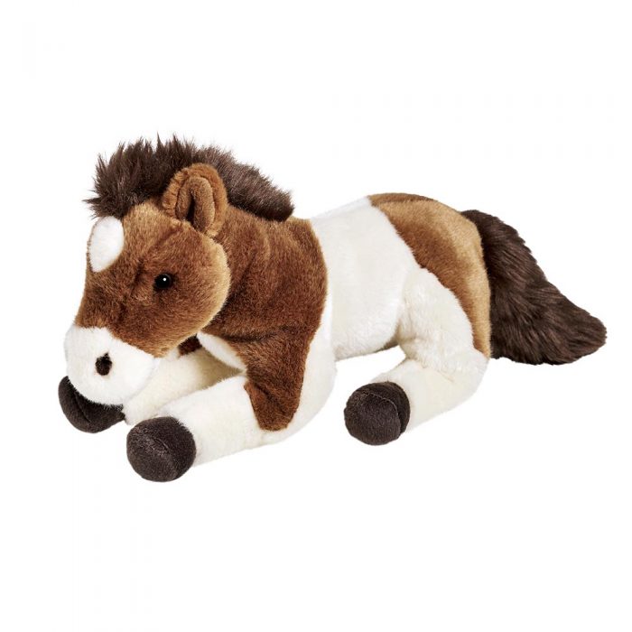 Battat – Poney En Peluche Sur Bâton Bois, Sons Hennissement Et Galop, Textures Sensorielles, Dès 2 Ans