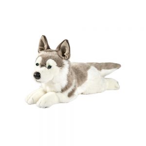 Peluche chien husky 42 cm