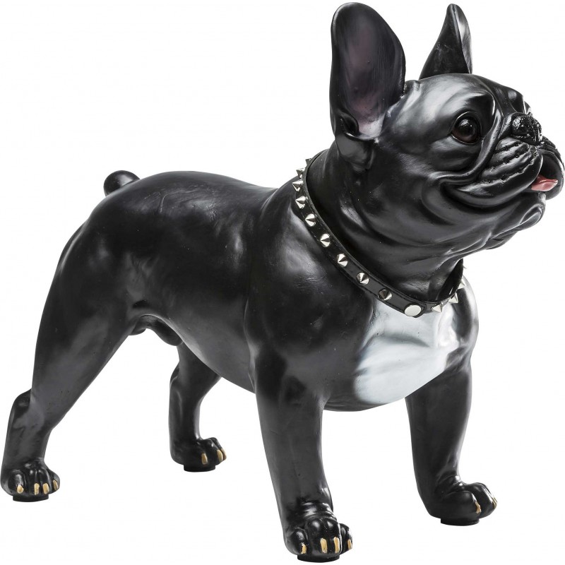 STATUE BOULEDOG NOIR statue décorative chien
