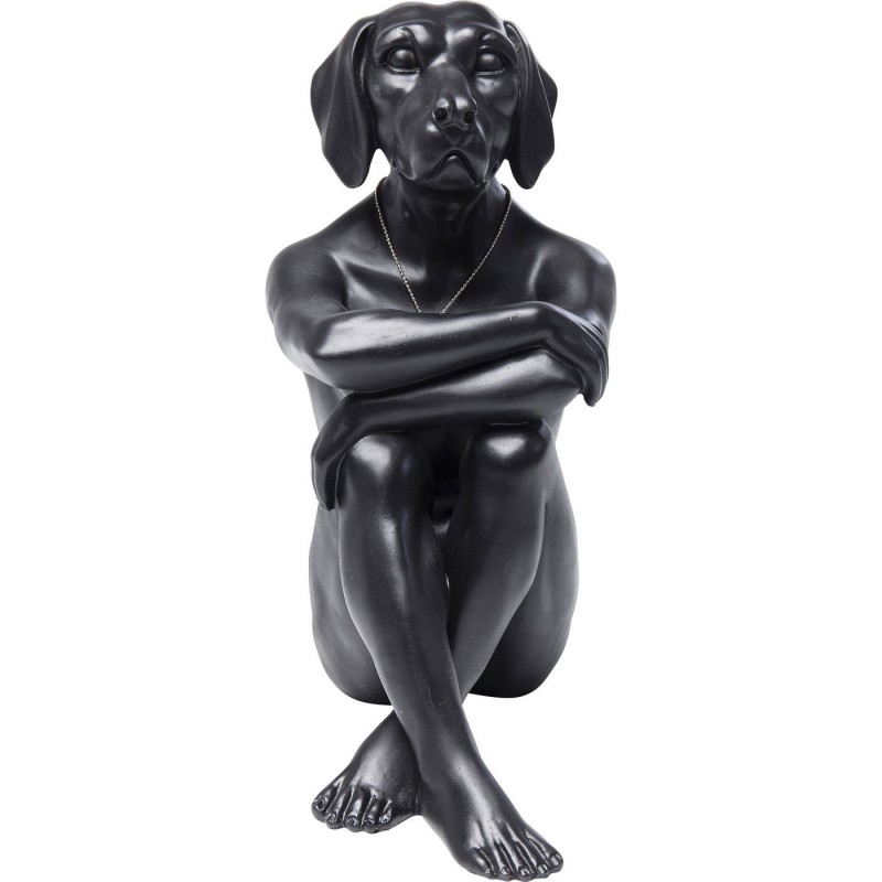 deco gangster dog noir statue gagnster dog