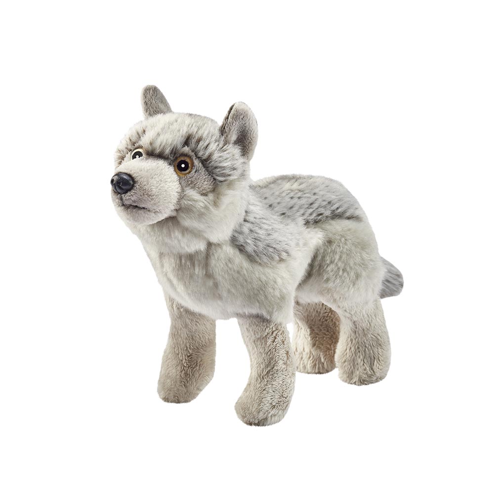 Peluche Loup Couché Géant 125 cm - ANIMA - Pour Enfant - Couleur