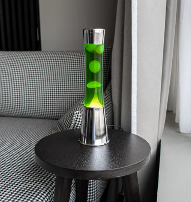 lampe à lave verte