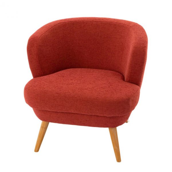 fauteuil brique amadeus de face