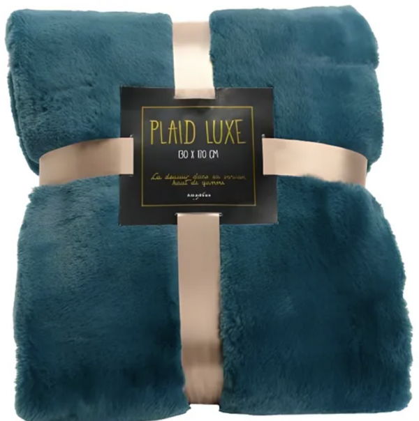 Plaid luxe - Emeraude
