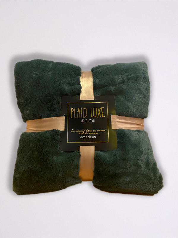 plaid luxe foret amadeus avec emballage - face