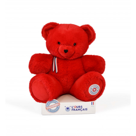 ours-en-peluche-35-cm-lours-francais-pomme-d-amour Peluche L'Ours Français couleur rubis