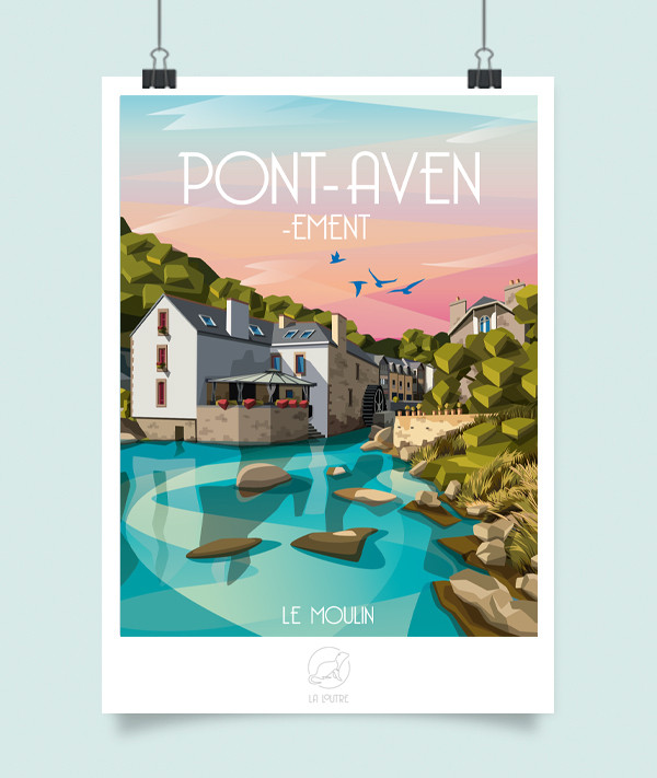 affiche-pont-aven Affiche Pont Aven - La Loutre