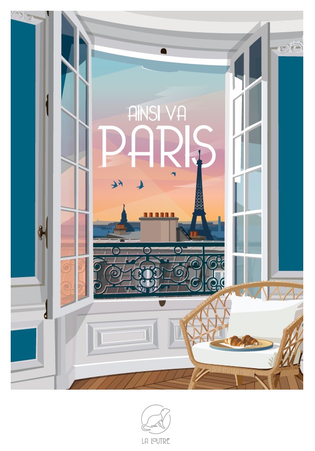 la-loutre-ainsi-va-paris-puzzle-1000-pieces.91392-1.fs Affiche Paris - La Loutre