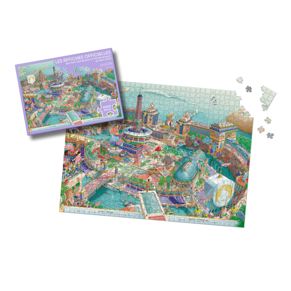 Puzzle-Affiches-Officielles Jeux Olympiques et Paralympiques 2024