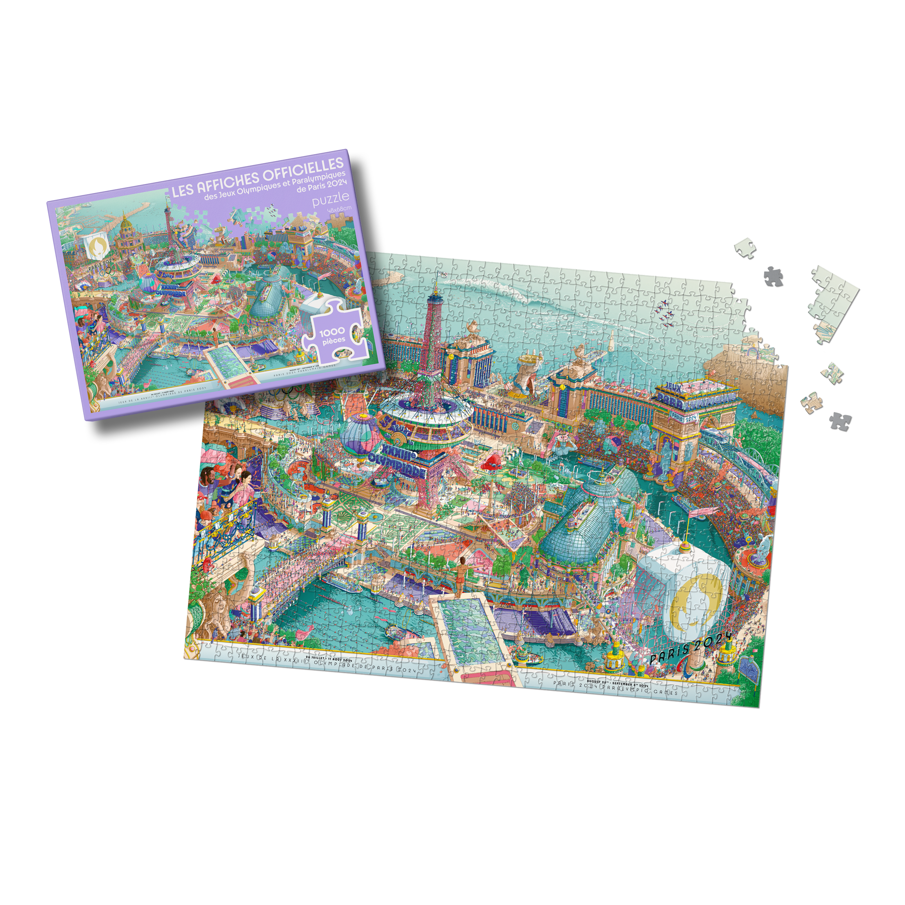 Puzzle Affiches Officielles Puzzle-Affiches-Officielles Jeux Olympiques et Paralympiques 2024