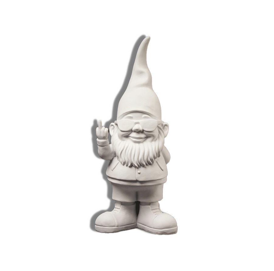 statue-bernardo-29cm-orange-2 Nain Mat Blanc – Petit Format