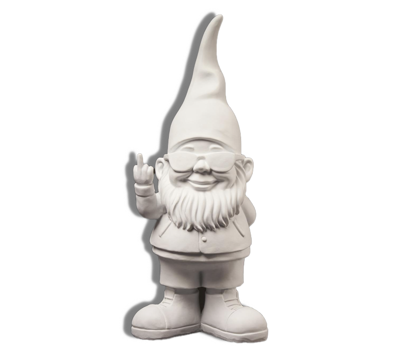 statue-bernardo-29cm-orange nain mat blanc - petit format