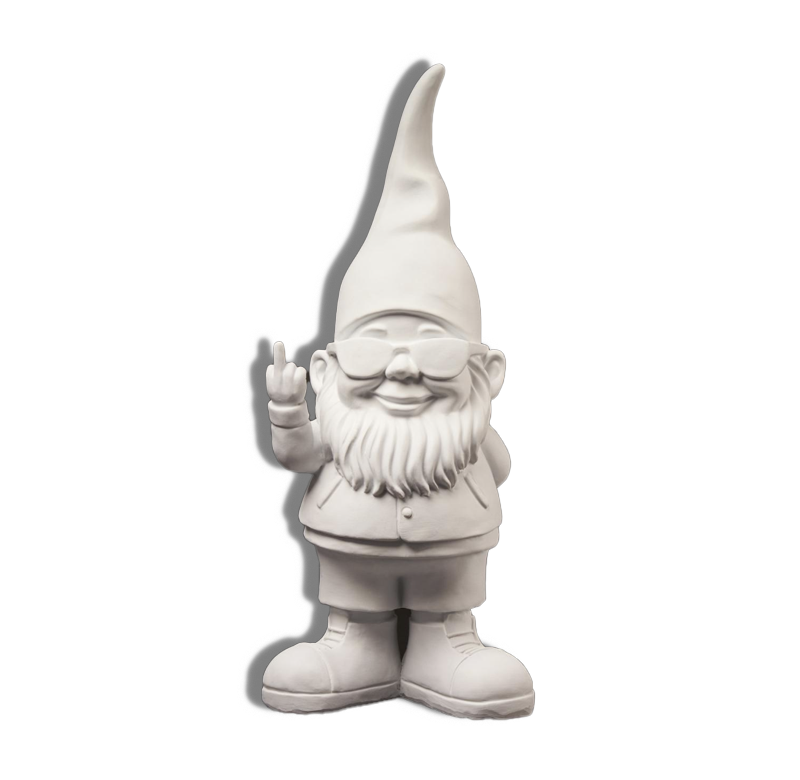 Statue De Nain De Jardin 11 Pouces Nain Avec Pot De Fleur Résine Art