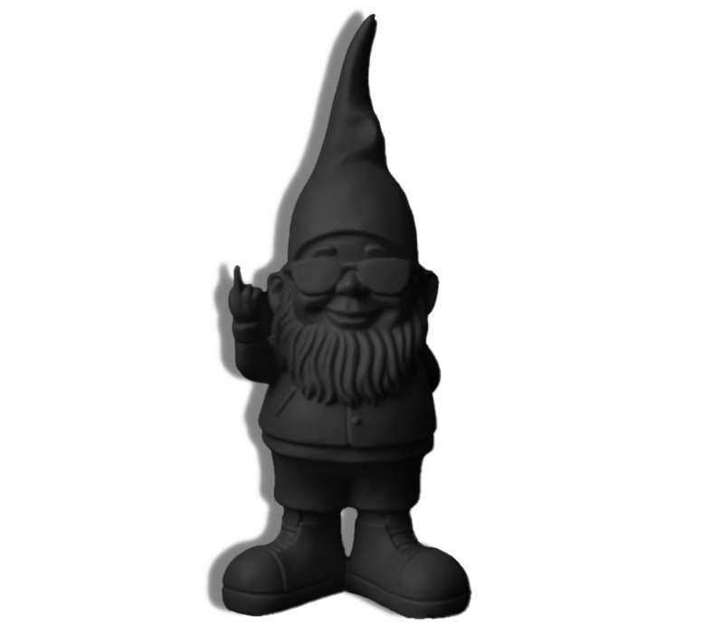statue-bernardo-29cm-orange Nain Mat Noir – Petit Format