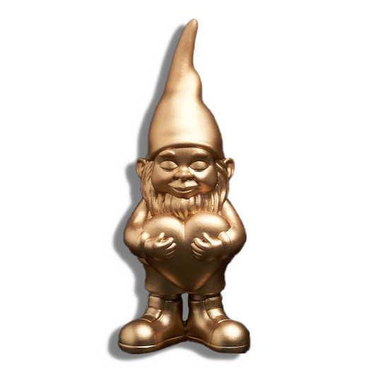 statue-nain-decoratif-lover-gold-blogo Nain Brillant Amant Doré – Petit Format