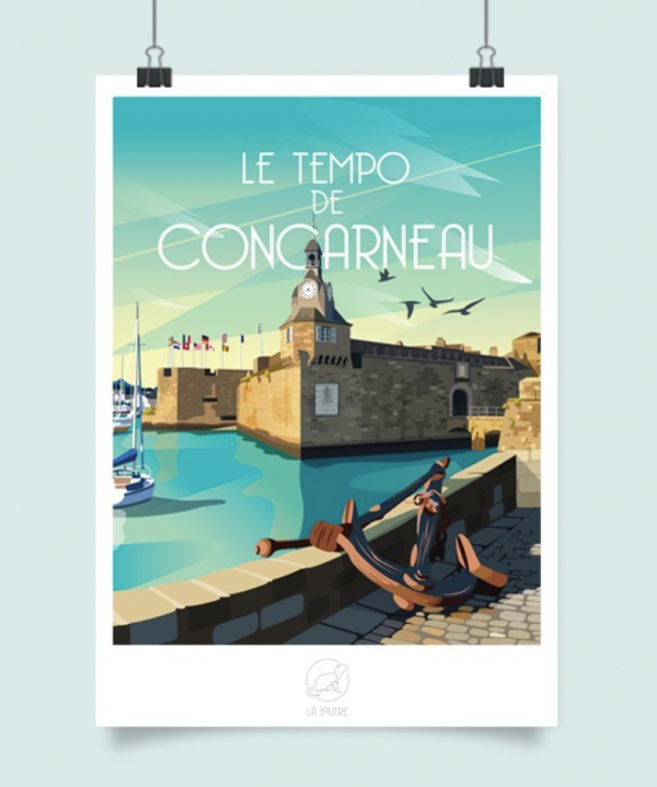 Affiche Concarneau - La Loutre