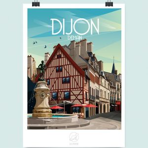 Affiche Dijon - La Loutre