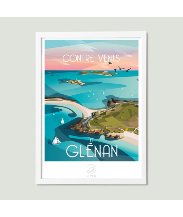 affiche-iles-glenan (1) Affiche Glénan - La Loutre