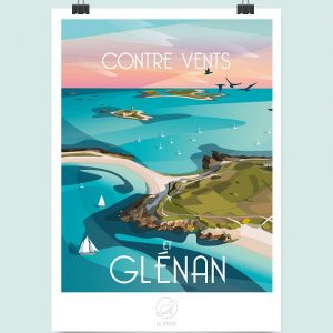 Affiche Glénan - La Loutre