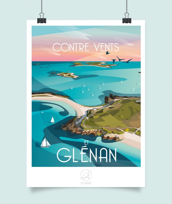 affiche-iles-glenan Affiche Glénan - La Loutre