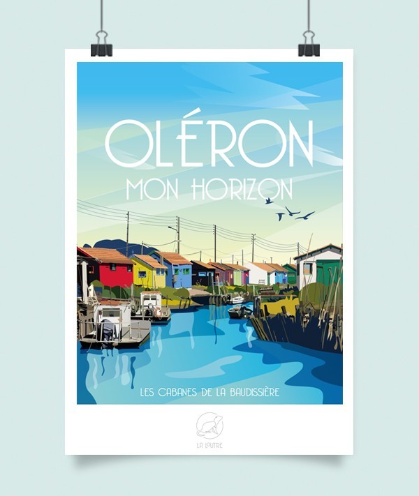 affiche-oleron (3) Affiche Oléron - La Loutre