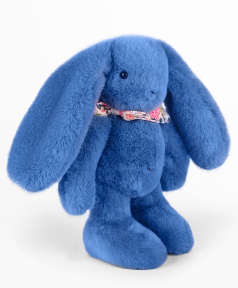 Lapin Fleurette Bleu